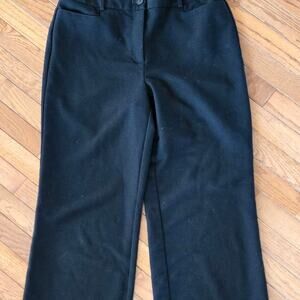 Loft black Dress Pants high waist curvy trouser sz 10